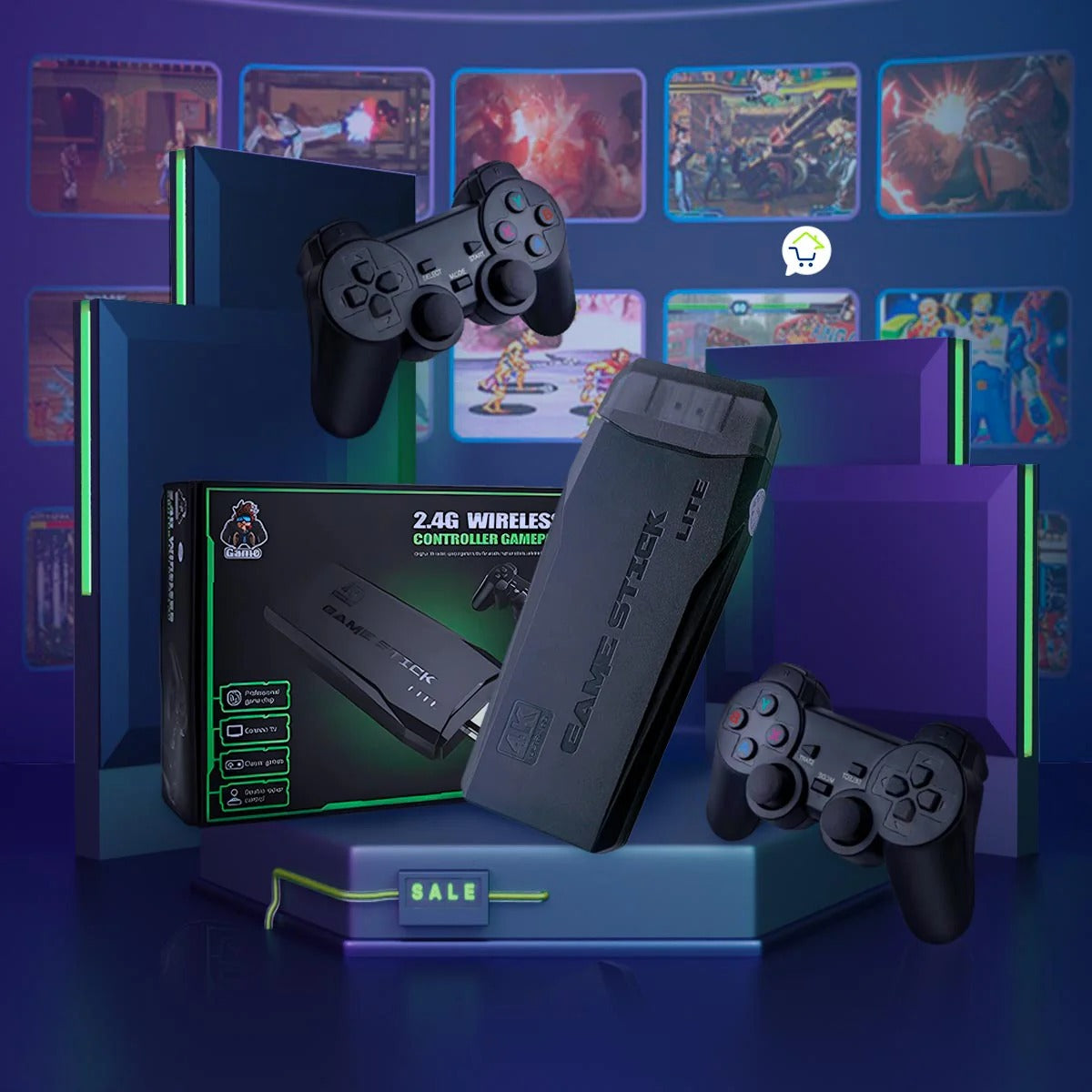 Consola Retro Game Stick 2 Controles